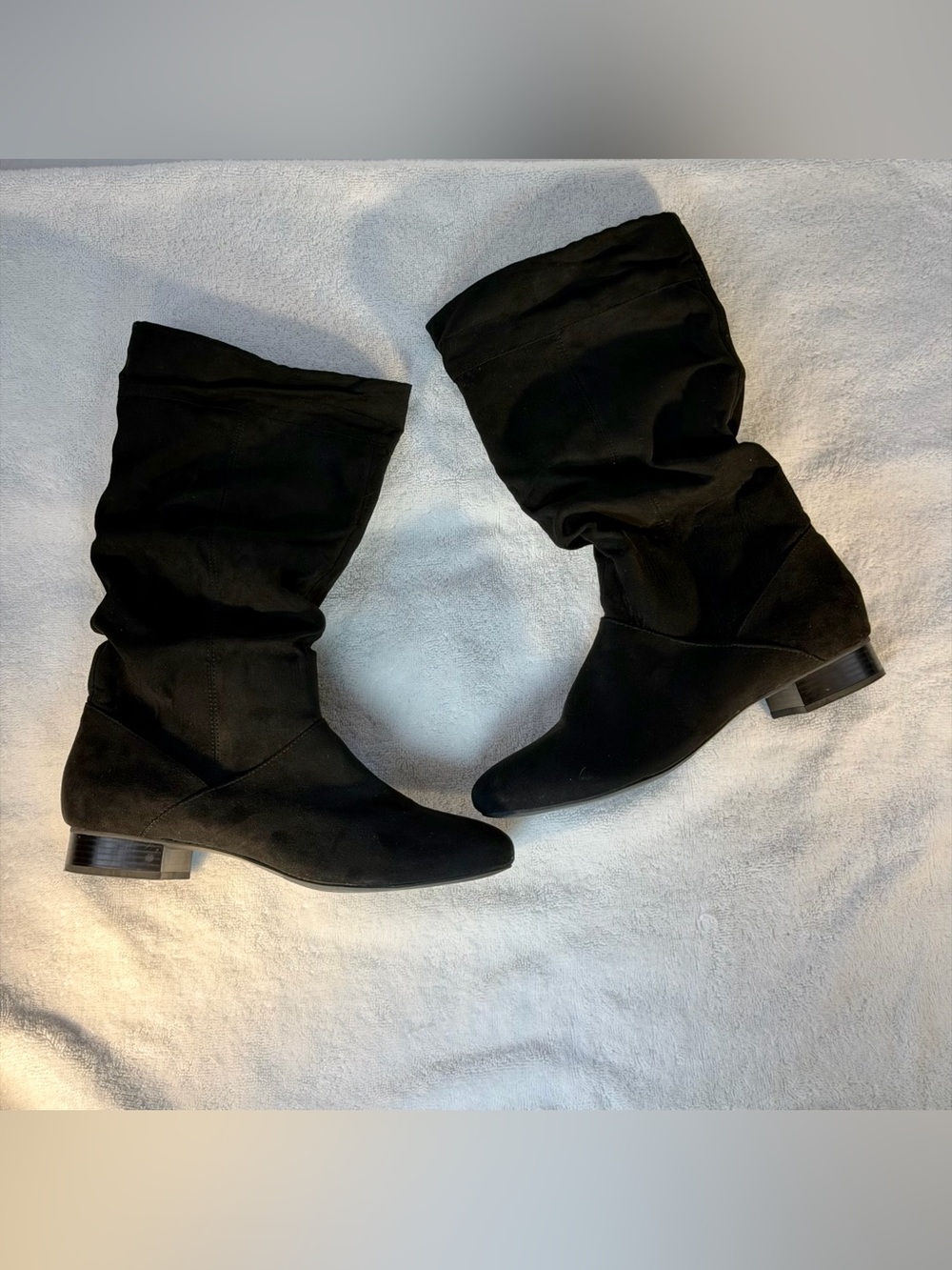 Madeline Stuart Black Slouchy Mid-Calf Women’s Boots